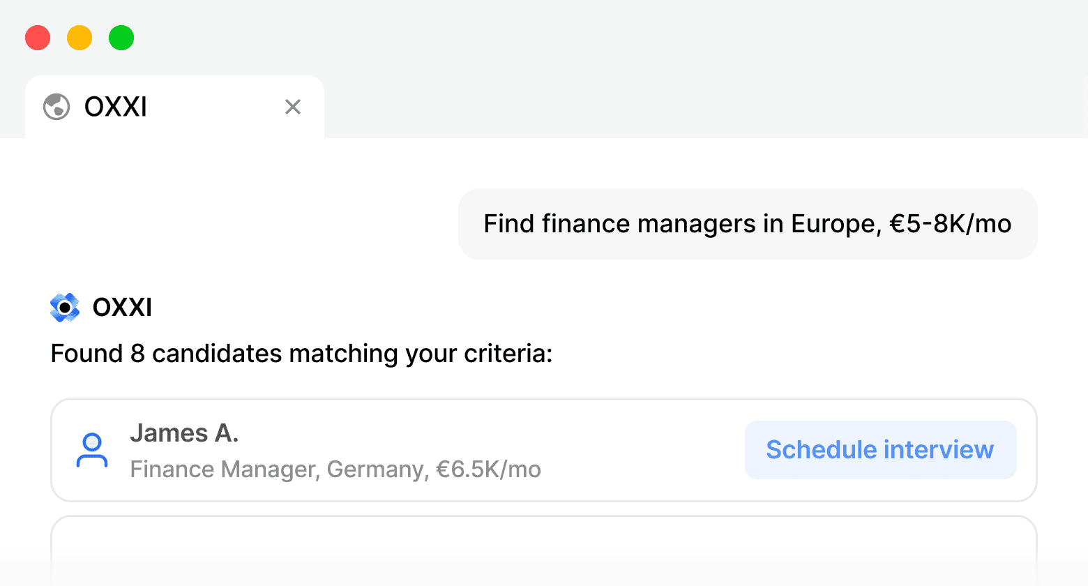 Hiring with Oxxi