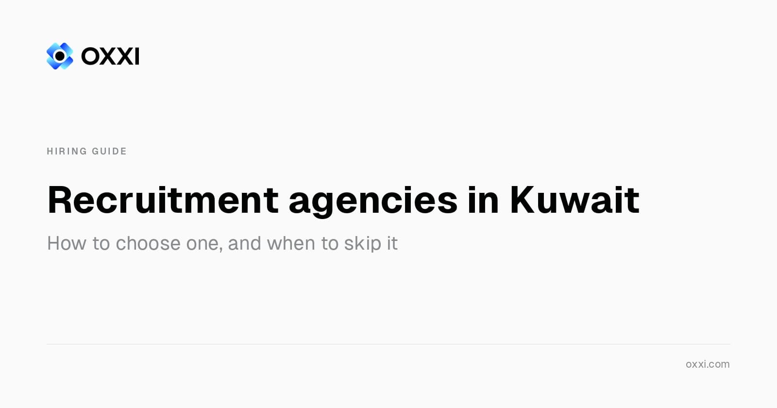Recruitment agencies in Kuwait: how to choose one
